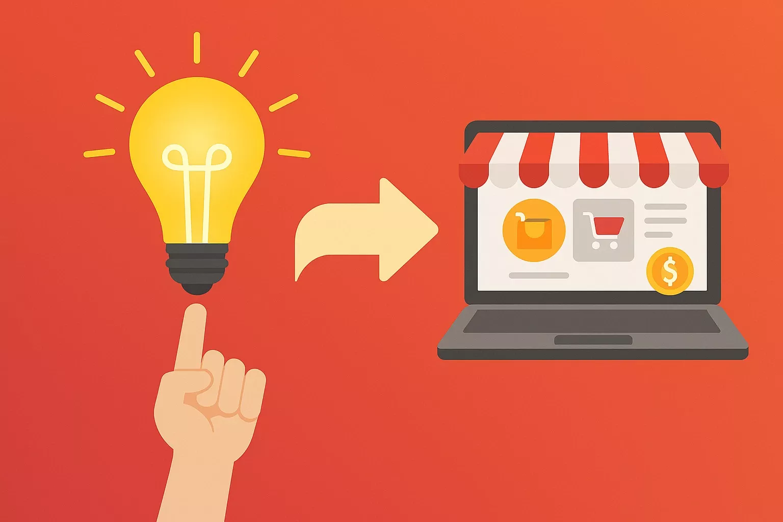 Imagem ilustrativa sobre transformação de ideias em e-commerce