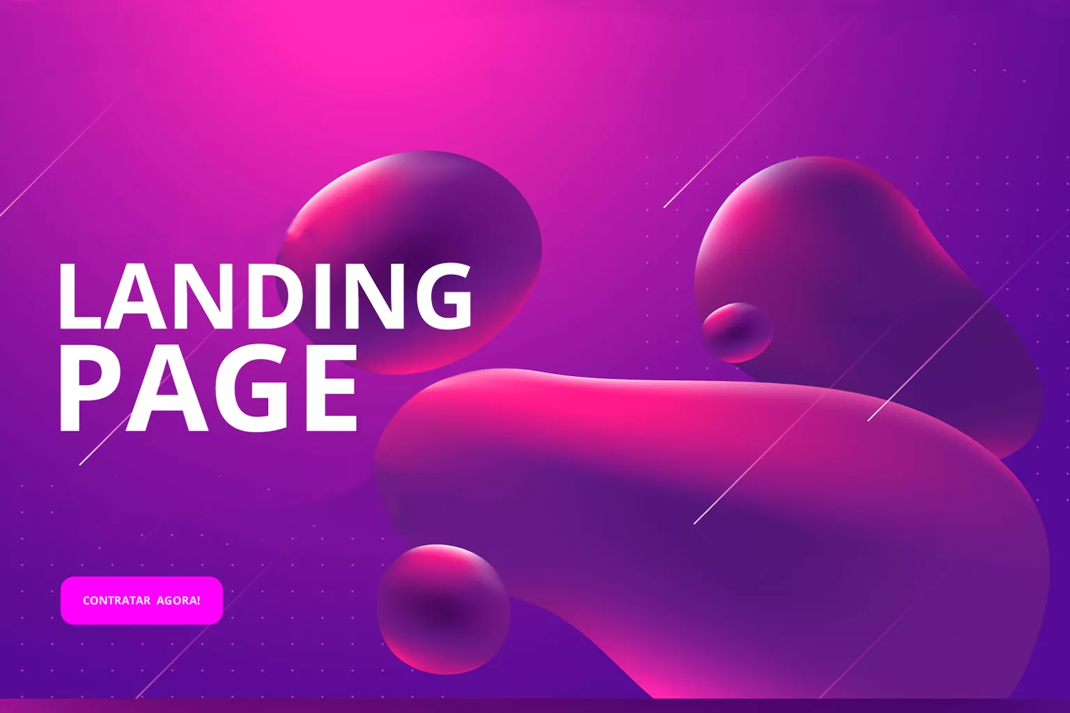 Mockup de landing page moderna
